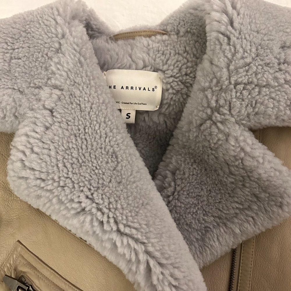 The Arrivals Moya Shearling Coat/Jacket - Size S - Picture 9 of 10